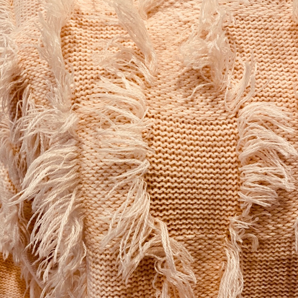 DO+BE Fringe Pullover Sweater - Blush Pink - Picture 3 of 5